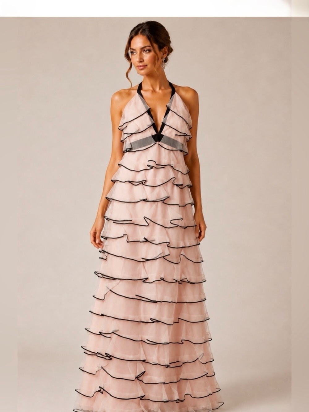 NWT LOTTIE PETAL Sachin and Babi exclusive NM Silk ORGANZA Gown SZ 6 $795 MSRP